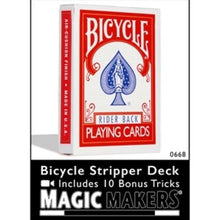 Load image into Gallery viewer, Stripper Deck of Bicycle Playing Cards - Poker Size -As Seen On TV- Red or Blue