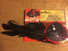 Load image into Gallery viewer, Sequin Pirate Eye Patch - Use For Cosplay, Dress-Up, Halloween, or Theater!