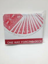 Load image into Gallery viewer, One Way Forcing Deck - Bicycle Poker Size Red or Blue Playing Cards