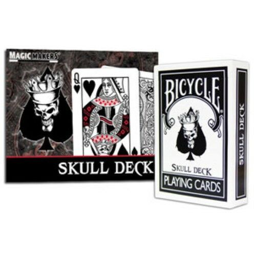 Bicycle skull playing discount cards