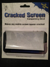 Load image into Gallery viewer, Cracked Screen - Transparency Decal To Make Mobile Phone Screens Appear Cracked!