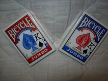 Load image into Gallery viewer, Bicycle Jumbo Pip Cards - Red/Blue Deck Combo - Two Jumbo Pip Card Decks!