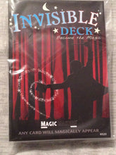 Load image into Gallery viewer, Invisible Card Deck - Magic Cards - Poker Size Red or Blue Playing Cards