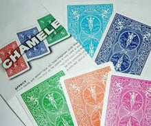 Load image into Gallery viewer, Chameleon Backs - Bicycle Card Stock! - Color Changing Card Packet Magic Trick