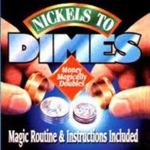 Load image into Gallery viewer, Nickels To Dimes - Change 4 Nickels Into 4 Dimes - An Easy To Do Magical Classic