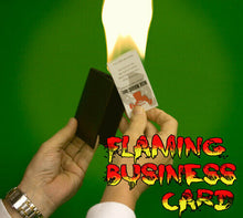 Load image into Gallery viewer, Flaming Business Card From Wallet - Imagine Flames Shooting From Your Card!
