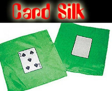 Load image into Gallery viewer, Thumb Tip 7.5" Card Silk - Two for a low price - Card Silk and a Blank Card Silk