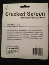 Load image into Gallery viewer, Cracked Screen - Transparency Decal To Make Mobile Phone Screens Appear Cracked!