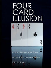 Load image into Gallery viewer, Four Cards Illusion - Cards Turn Over and Change Into Aces!