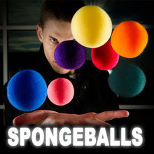 Load image into Gallery viewer, Sponge Balls - Colorful Sponge Balls Magically Appear, Disappear, and Multiply! Seven Colors to Choose From!