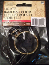 Load image into Gallery viewer, Pirate Eye Patch and Earring - Use For Cosplay, Dress-Up, Halloween, or Theater!