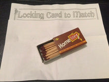 Load image into Gallery viewer, Locking Card to Matchbox - A Card Visually Changes Into A Matchbox - Easy To Do!