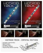 Load image into Gallery viewer, Crystal Hot Rod - Available in RED or BLUE Force! - Great Pocket Magic Trick!