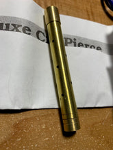 Load image into Gallery viewer, Cigarette Pierce - Brass Deluxe Pro Version - Cigarette Placed in Tube Is Unharmed by Nails!