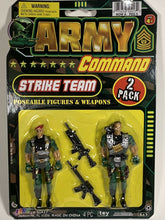 Load image into Gallery viewer, Army Command Strike Team - 2 Pack of Poseable Figures and Weapons!