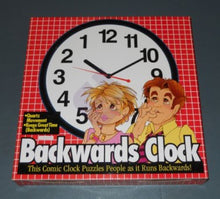 Load image into Gallery viewer, Backwards Clock - Clock Appears To Run Backwards - Keeps Accurate, Backwards Time