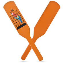 Load image into Gallery viewer, Birdcage Paddles Magic Trick - Make Bird Fly from Paddle - Includes Online Video!