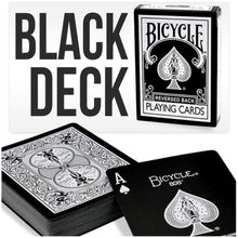 Load image into Gallery viewer, Reversed Back Bicycle Card Decks: Green / Blue / Black / Red / Yellow / Orange / Pink and Purple!