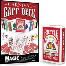Load image into Gallery viewer, Carnival Gaff Deck Bicycle Playing Cards - Make Your Own Card Tricks With Flair!