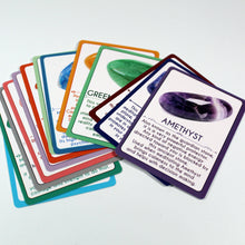 Load image into Gallery viewer, Crystal Cards - A Guide to Uses and Meanings of 54 Different Crystals!