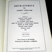Load image into Gallery viewer, Deck-Sterity by Harry Lorayne - Hardback book