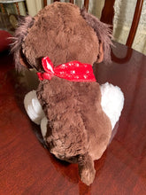 Load image into Gallery viewer, Brown and White Soft Puppy Plush Animal Sits 11 Inches High! - Cute Plush Toy Gift