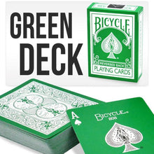 Load image into Gallery viewer, Reversed Back Bicycle Card Decks: Green / Blue / Black / Red / Yellow / Orange / Pink and Purple!