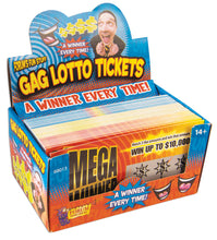 Load image into Gallery viewer, Fake Lottery Tickets - 3 Different Designs - Jokes, Gags - Lotto Tickets - Fool Them All!