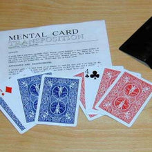 Load image into Gallery viewer, Mental Card Transposition! - Two Thought of Cards Change Places and Color!