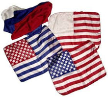 Load image into Gallery viewer, Mismade Flag - Red, White and Blue Silks Fuse To Eventually Become A USA Flag!