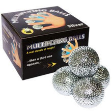 Load image into Gallery viewer, Multiplying Silver Billiard Balls - Shiny Balls Appear, Multiply and Disappear At Your Fingertips!