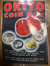 Load image into Gallery viewer, Okito Coin Box - Plastic Version - Coins Appear, Vanish and Penetrate!