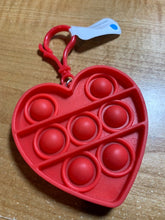 Load image into Gallery viewer, Bubble Pop Red Heart Bag Clip - Anti-Stress Pop It Fidget Toy - Pop Bubble Pops!