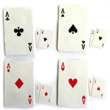 Load image into Gallery viewer, Psychic Aces - The Spectator Matches 4 Small Aces Randomly With Four Large Aces That Match Perfectly!