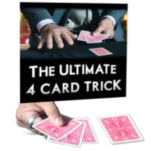 Load image into Gallery viewer, Ultimate 4 Card Trick by George Bradley - Bicycle Packet Trick and DVD Combo!