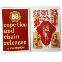 Load image into Gallery viewer, 33 Rope Ties and Chain Releases by Burling Hull - paperback book
