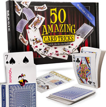 Load image into Gallery viewer, 50 Amazing Card Tricks Kit Deluxe Edition - Includes Svengali and Stripper Decks!
