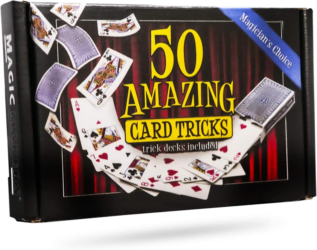 50 Amazing Card Tricks Kit Deluxe Edition - Includes Svengali and Stripper Decks!