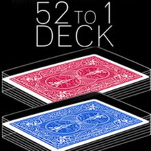 Load image into Gallery viewer, 52 to 1 Deck (Gimmicks and Online Instructions) by Wayne Fox and David Penn Available in Red or Blue Bicycle Stock!
