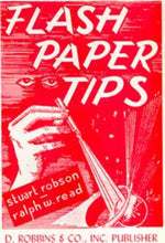 Load image into Gallery viewer, Flash Paper Tips by Stuart Robson and Ralph W. Read - paperback book
