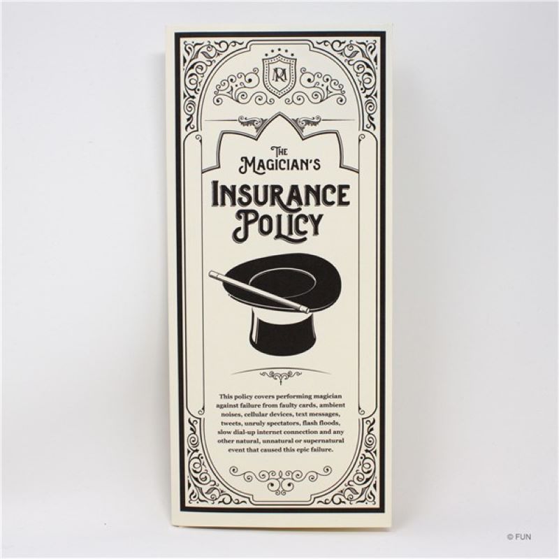 Magician's Insurance Policy - Great for Platform and Stage!