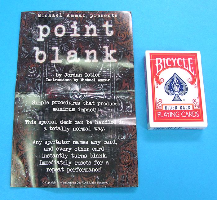 Point Blank by Jordan Cotler - Instructions by Michael Ammar