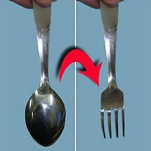 Load image into Gallery viewer, Spoon to Fork - Magic Trick - Easy to Do - Quick Transformation - Close-up

