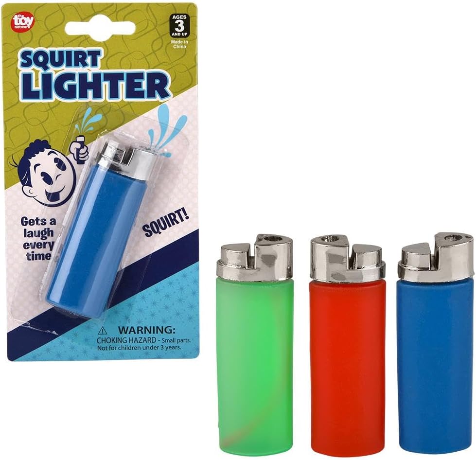 Squirt Lighter - Jokes, Gags and Pranks - Offer A Light But They Get A Squirt (Colors Vary)!