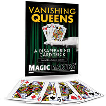 Load image into Gallery viewer, Vanishing Queens Packet Trick - Bicycle Card Packet Trick and a DVD Combo!
