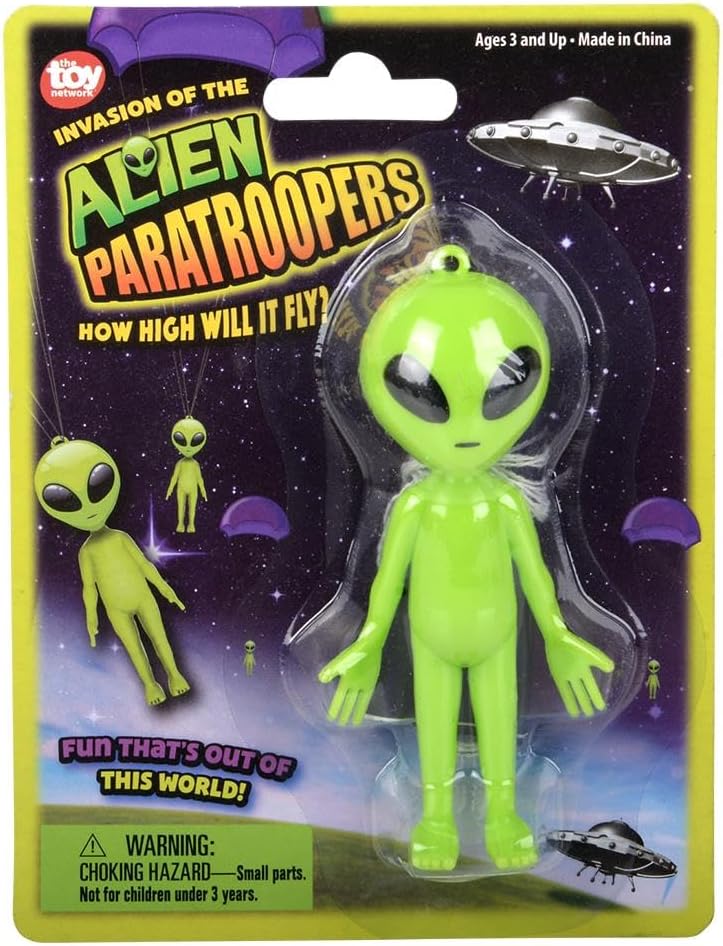 Alien Paratrooper - Cool Interactive Fun - Watch Him Parachute Down!