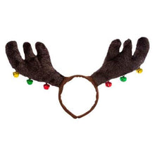 Load image into Gallery viewer, Antler Ornament Head Band - Christmas In Style! - Red or Brown Available!
