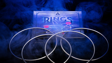 Load image into Gallery viewer, Linking Rings  Small 4.5&quot; Four Ring Set - Atom Rings - Rings Link and Unlink!
