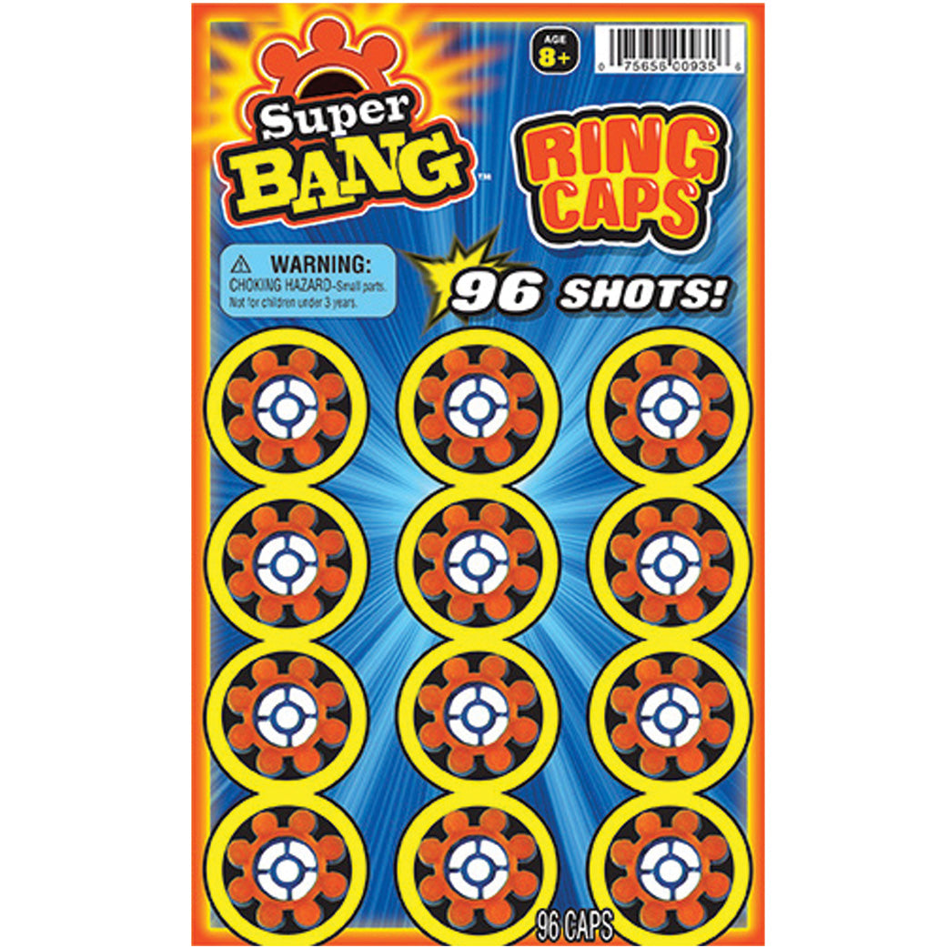 Bang Caps - Super Bang Ring Caps 96 Count For Bang Guns and Other Bang Pranks and Toys!