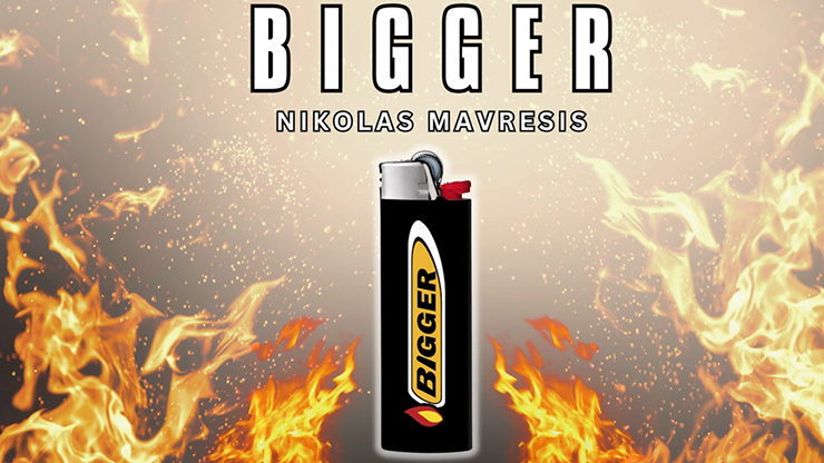 Bigger (Gimmicks and Online Instructions) by Nikolas Mavresis - Hot Lighter Magic!